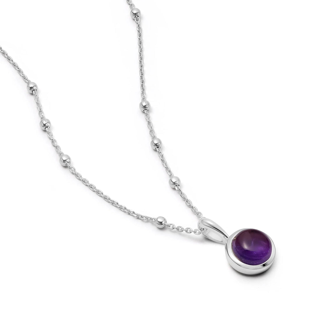 Daisy London - Amethyst Healing Necklace - Silver