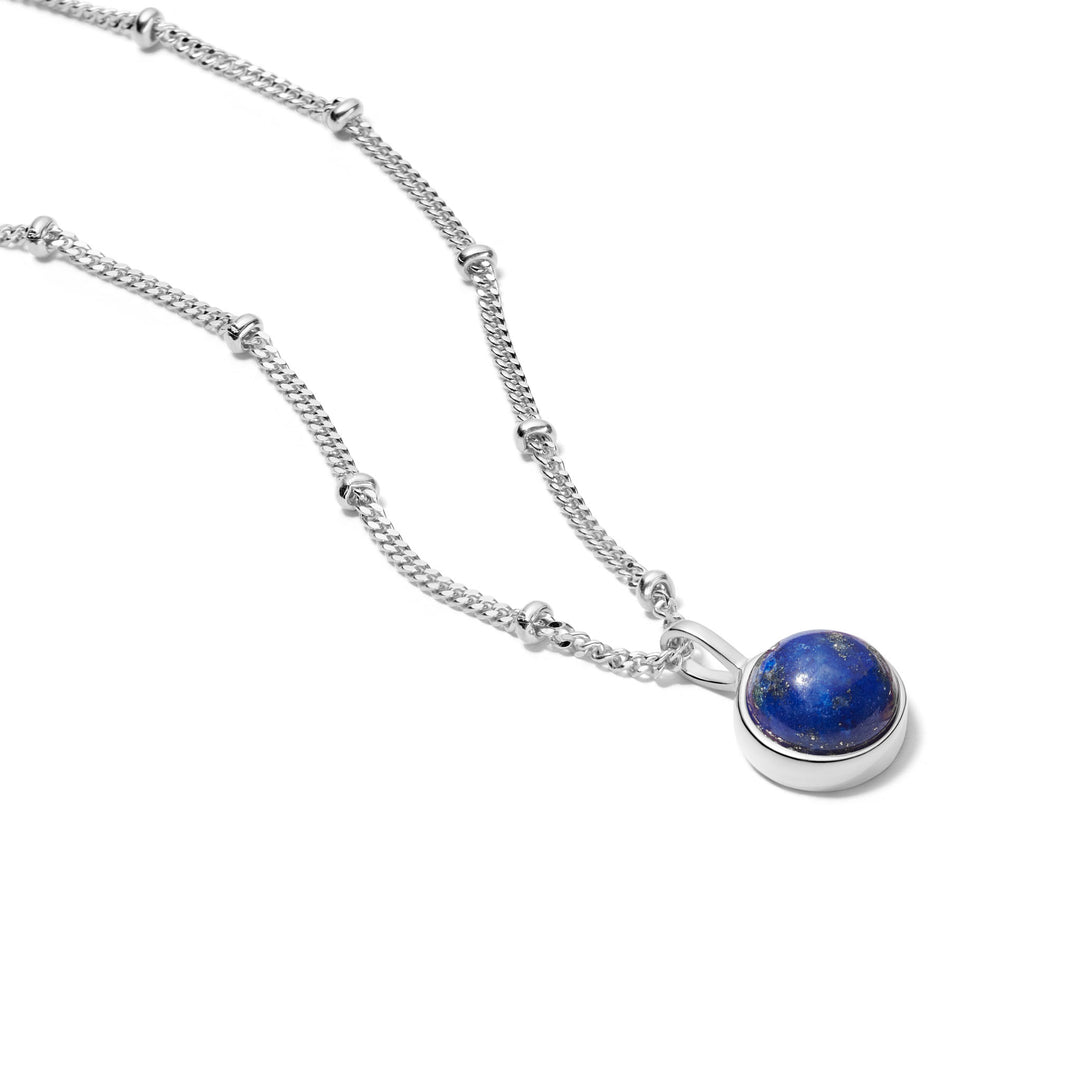 Daisy London - Lapis Healing Necklace - Silver