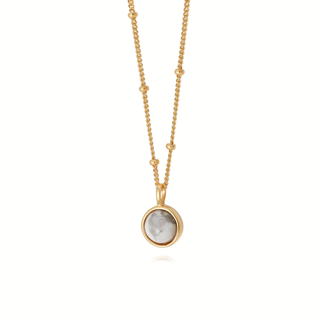 Daisy London - Howlite Healing Necklace - Gold