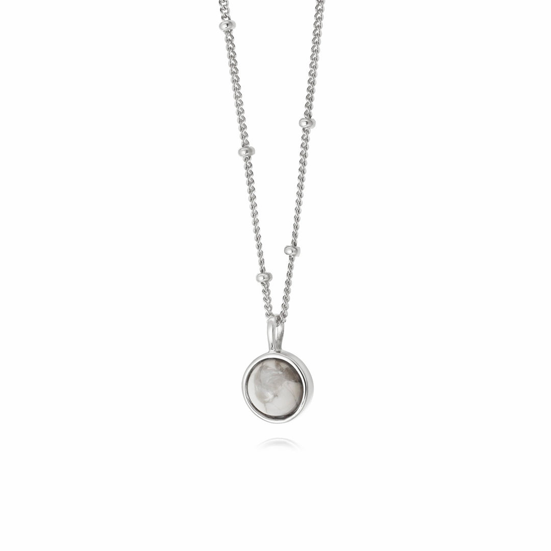 Daisy London - Howlite Healing Necklace - Silver