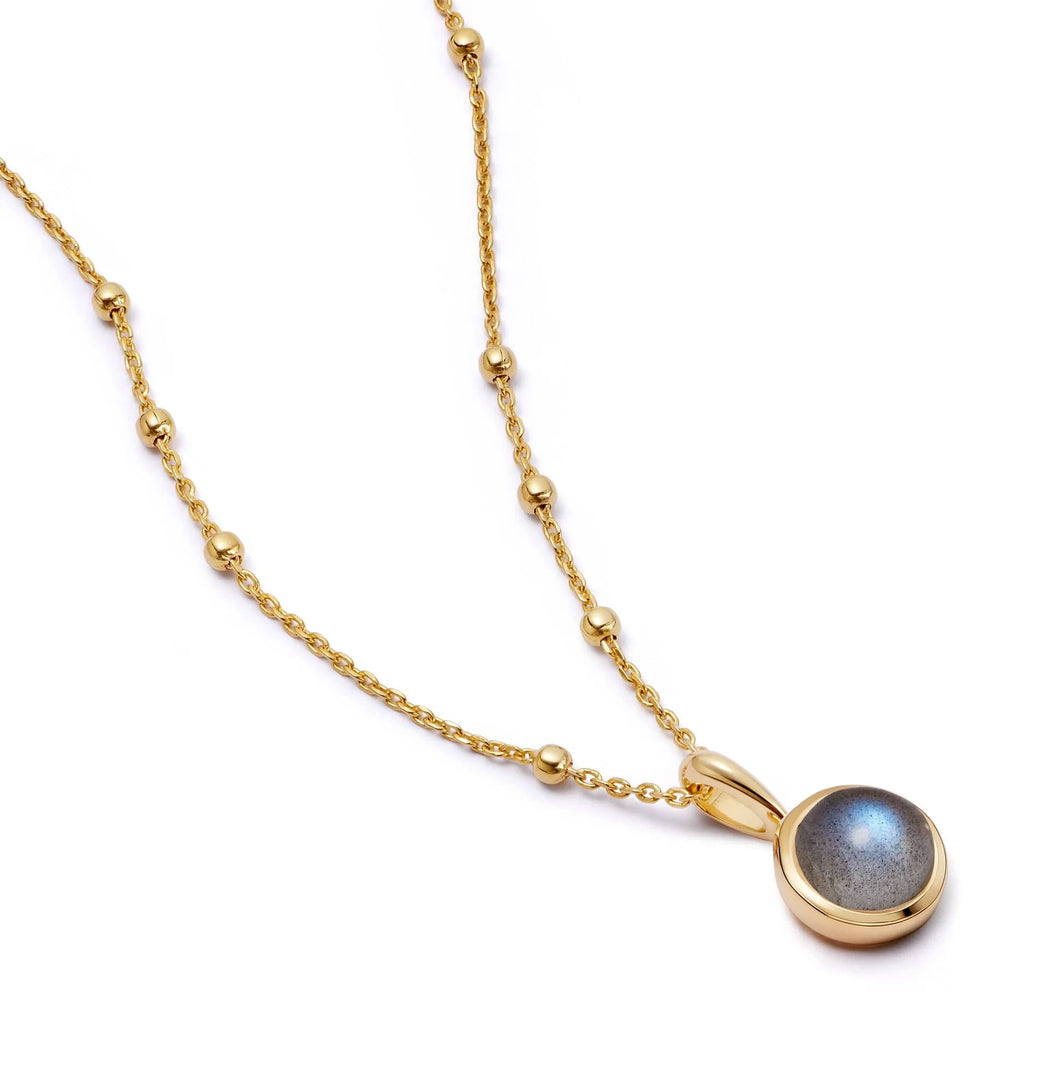 Daisy London - Labradorite Healing Stone Necklace - Gold