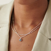 Daisy London - Labradorite Healing Stone Necklace - Silver