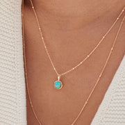 Daisy London - Turquoise Healing Stone Necklace - Gold