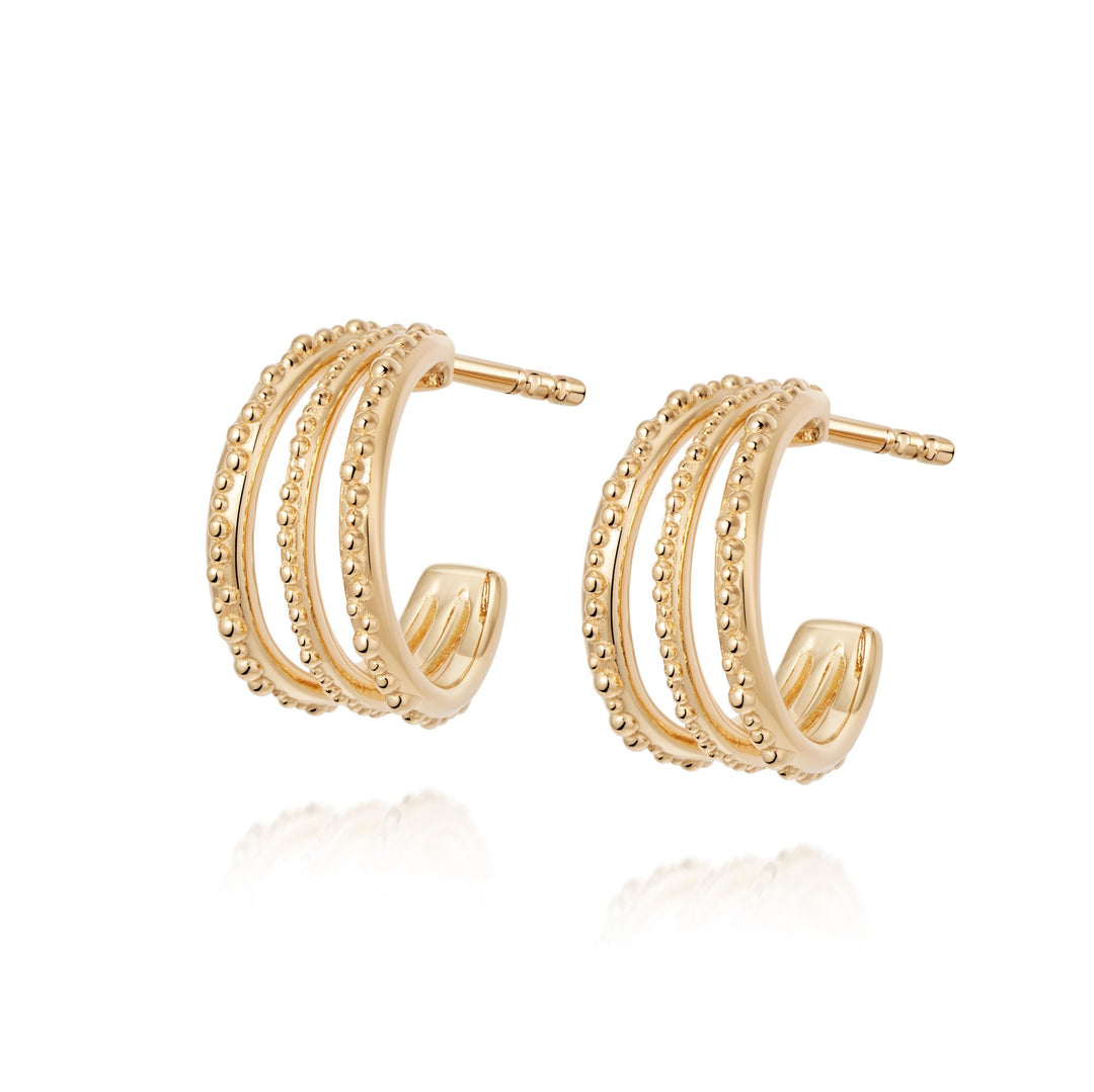 Daisy London - Amanda Huggie Hoops - Gold