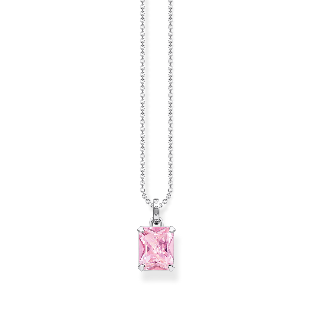 Thomas Sabo - Pink CZ Necklace - Silver