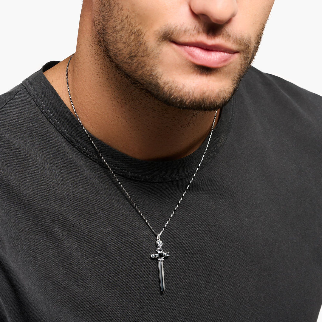 Thomas Sabo - Small Skull Cross Sword Necklace