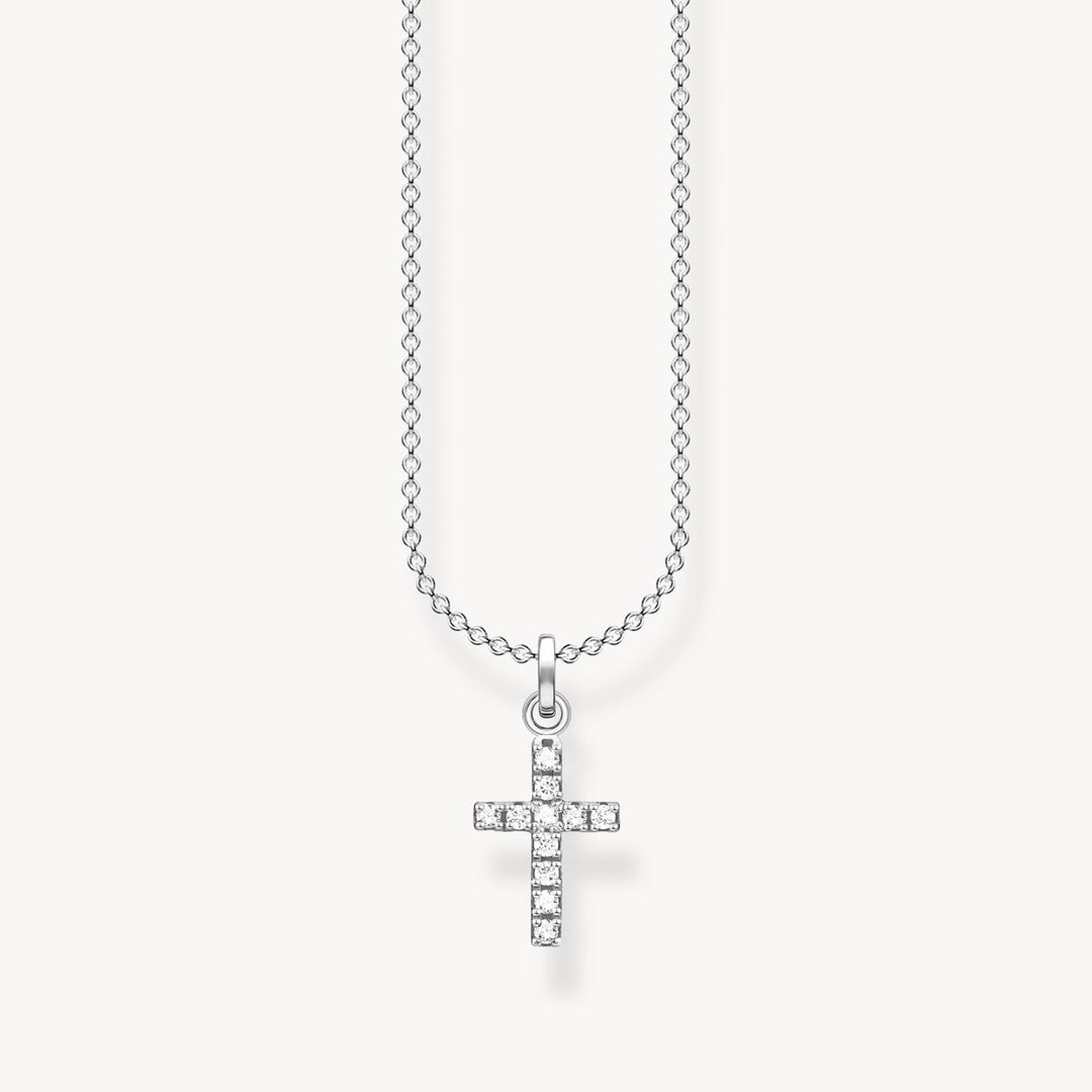 Thomas Sabo - Cross Pavé Necklace - Silver