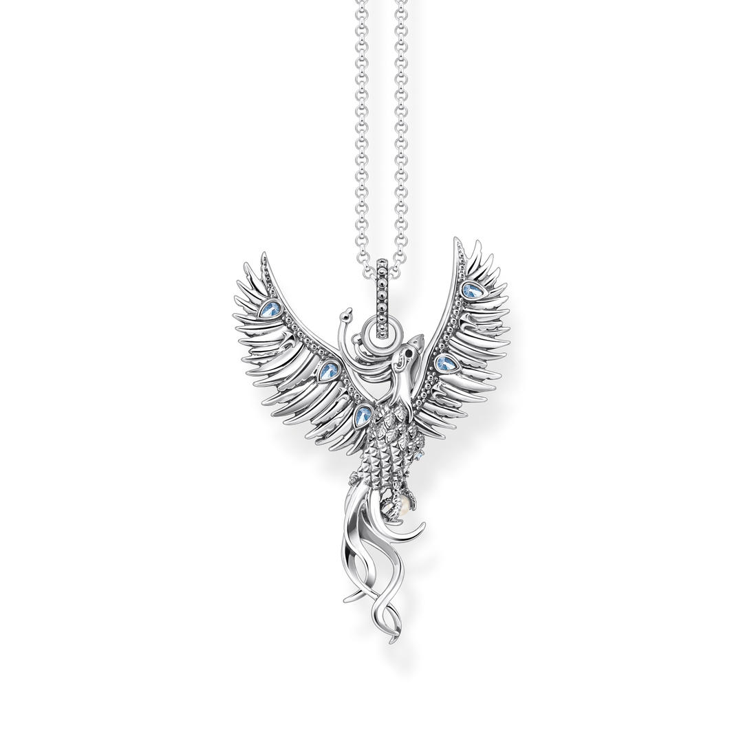 Thomas Sabo - Colourful Phoenix Necklace - Silver