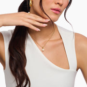 Thomas Sabo - Natural Beauty Pearl Pendant Necklace - Gold