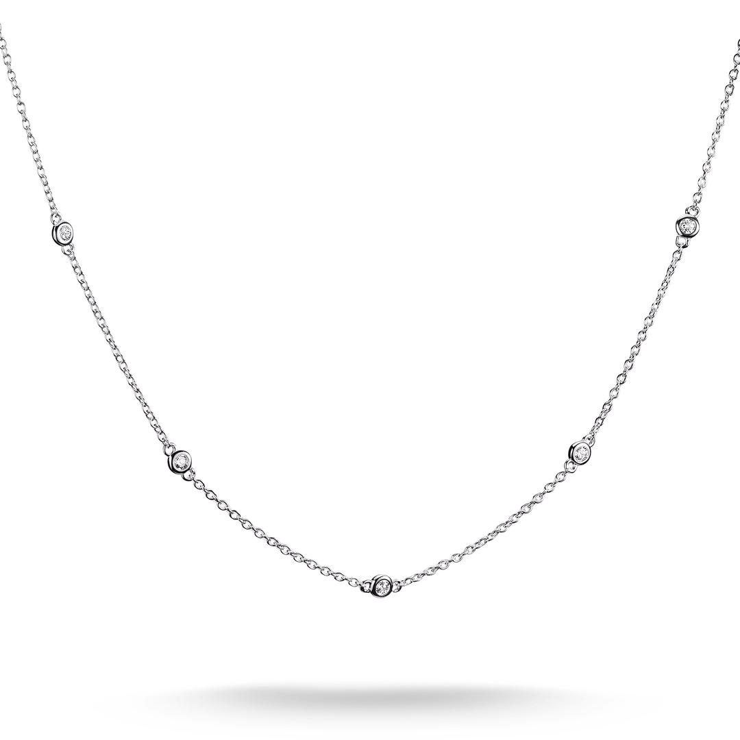 Thomas Sabo - Elyndra White CZ Necklace - Silver
