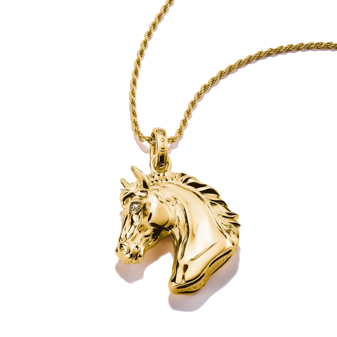 Thomas Sabo - Elyndra Horse Head Necklace - Gold