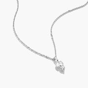 Thomas Sabo - Oval and Heart CZ Necklace - Silver