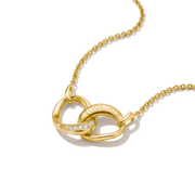 Thomas Sabo - Together Curved Chain With White Zirconia - Gold