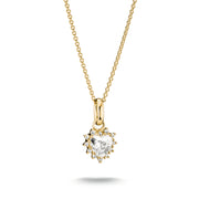 Thomas Sabo - White Heart-Cut Chain With Zirconia - Gold
