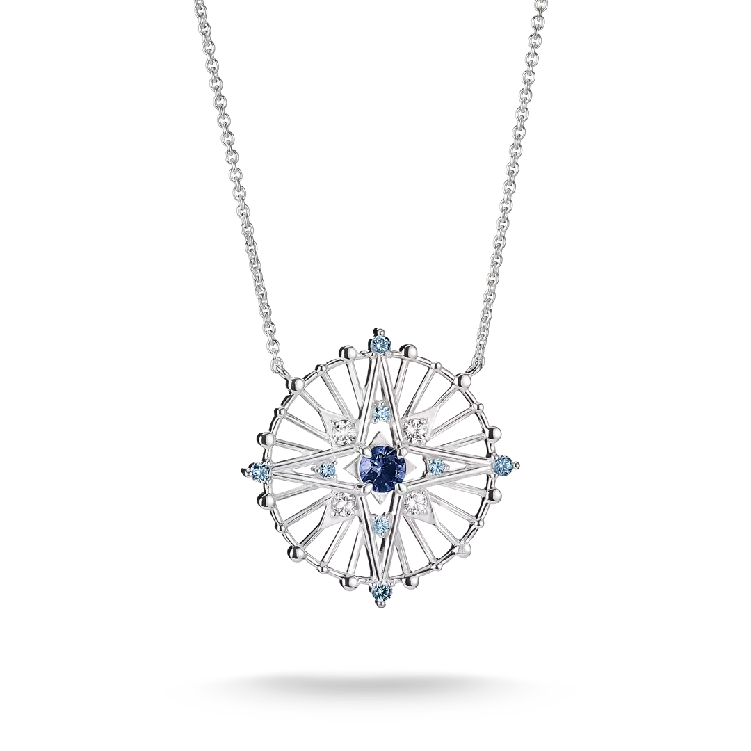 Thomas Sabo - Midnight Skies Star Talisman Necklace With Blue Stones - Silver