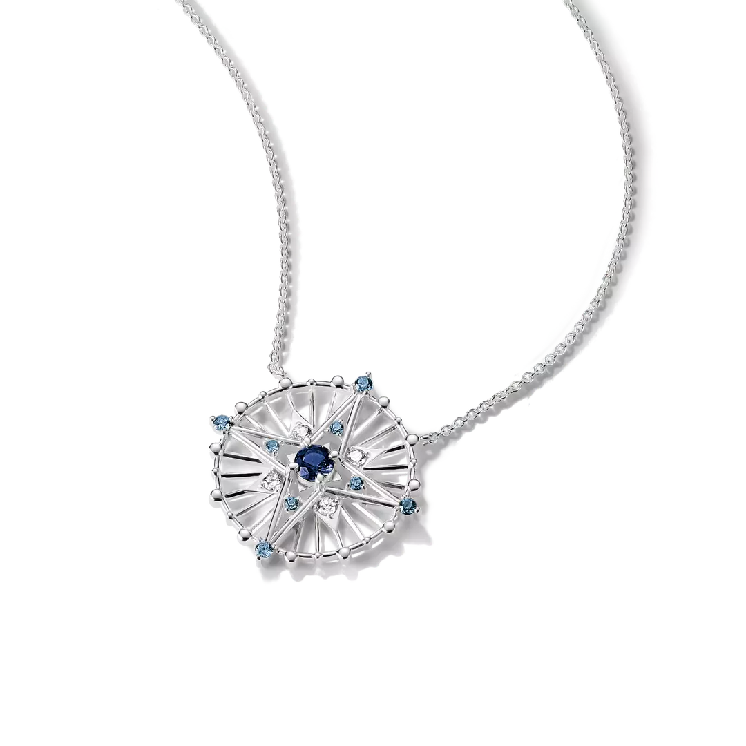 Thomas Sabo - Midnight Skies Star Talisman Necklace With Blue Stones - Silver