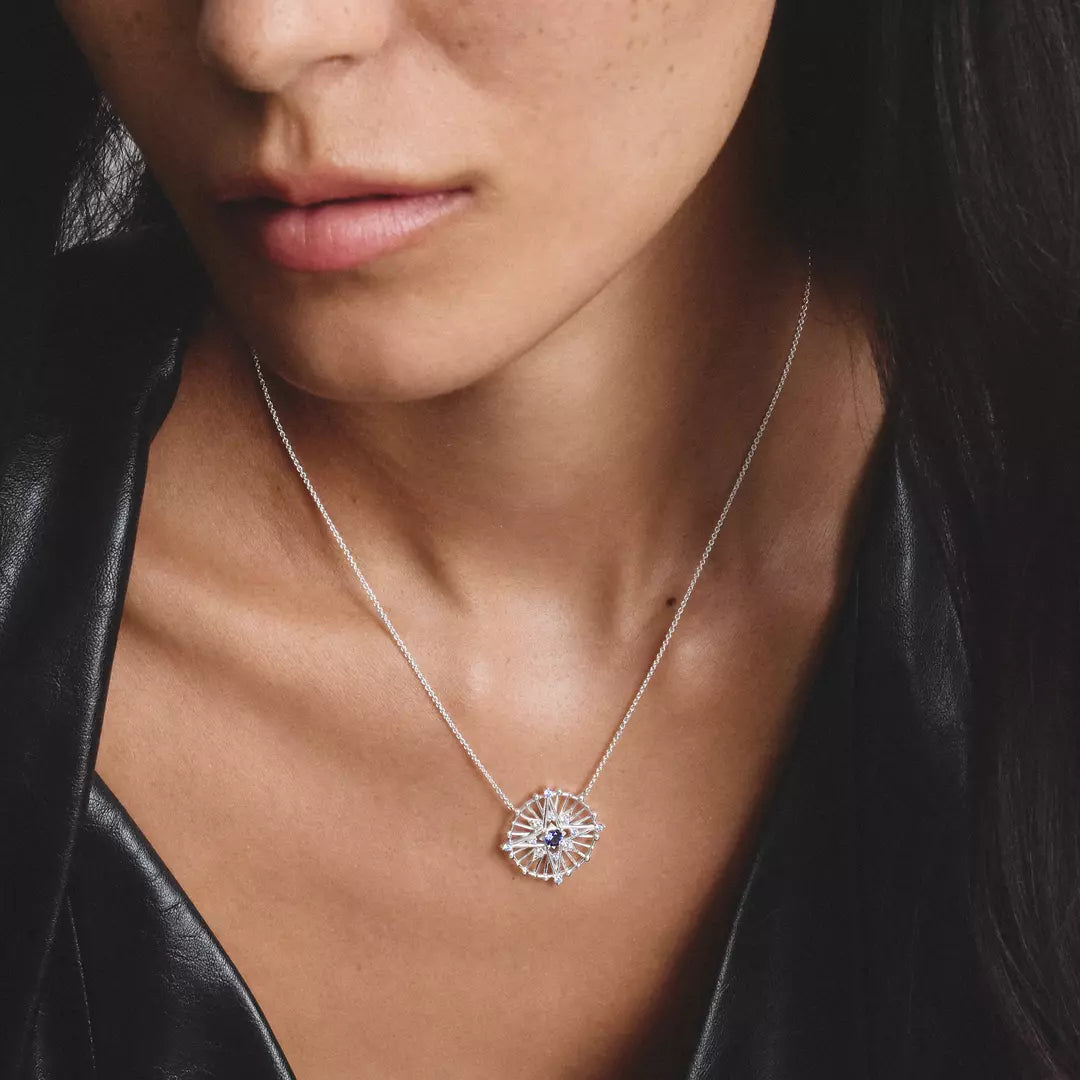 Thomas Sabo - Midnight Skies Star Talisman Necklace With Blue Stones - Silver
