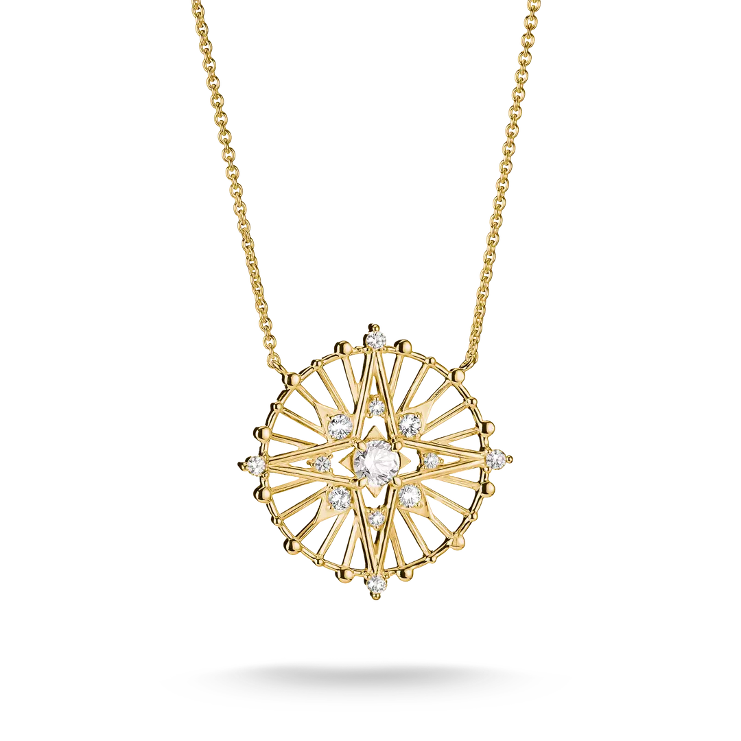Thomas Sabo - Midnight Skies Star Talisman Necklace With Bue Stones - Gold