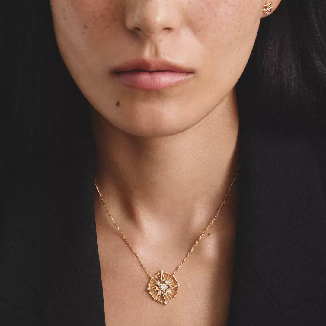 Thomas Sabo - Midnight Skies Star Talisman Necklace With Bue Stones - Gold