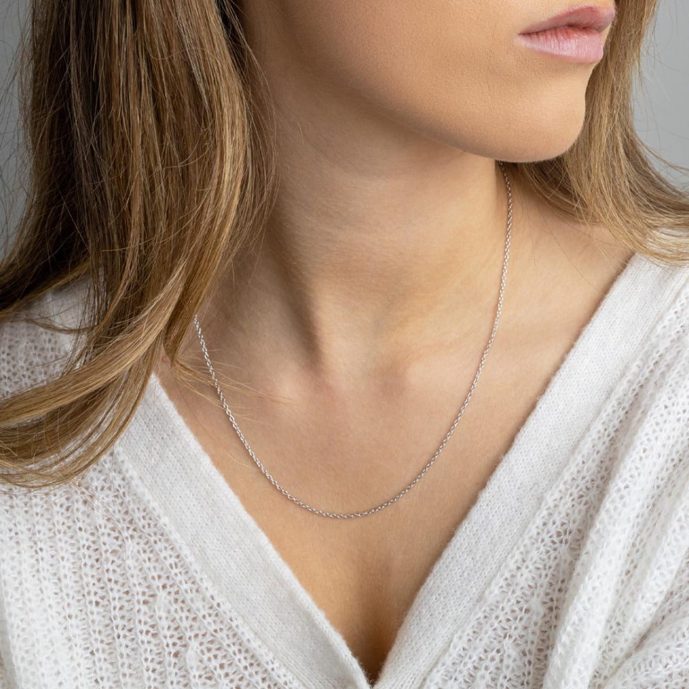 Kit Heath - Signature Medium 18 Inch Cable Chain Necklace - Silver