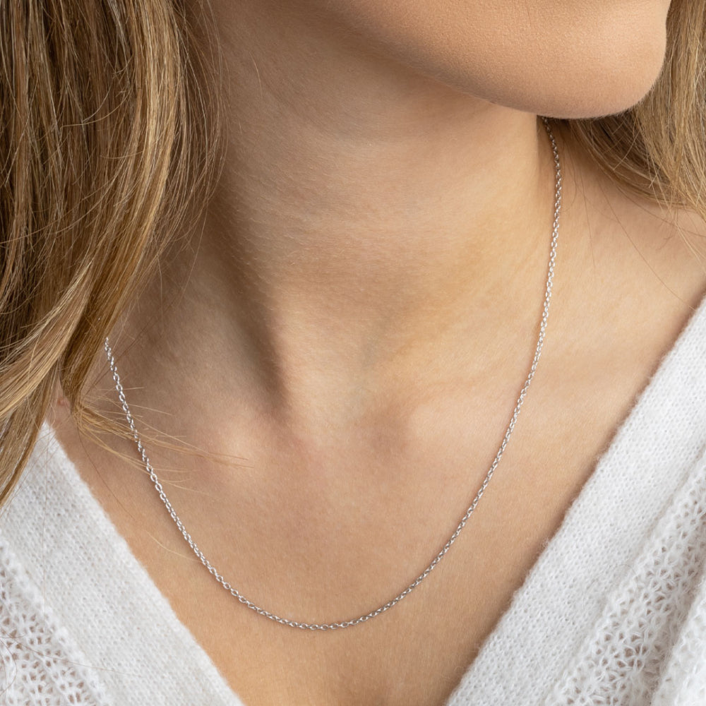 Kit Heath - Signature Medium 18 Inch Cable Chain Necklace - Silver