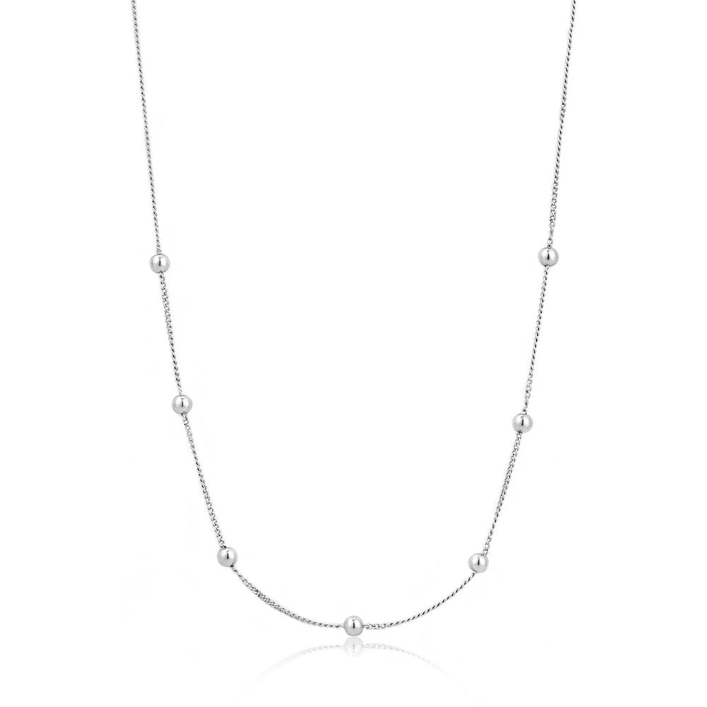 Ania Haie - Modern Beaded Necklace - Silver