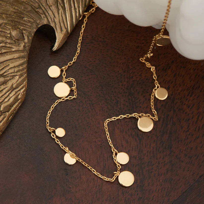 Ania Haie - Geometry Mixed Discs Necklace - Gold