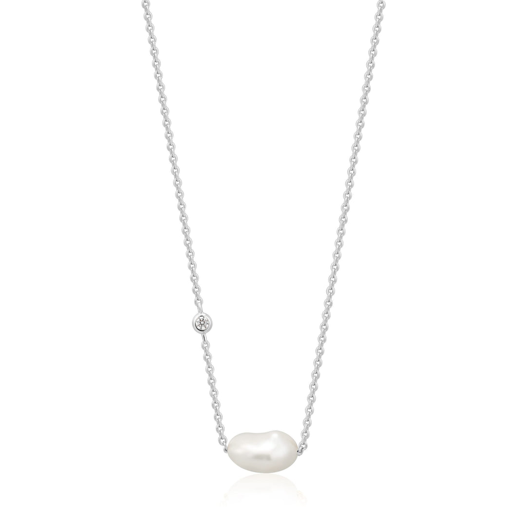 Ania Haie - Pearl Necklace - Silver