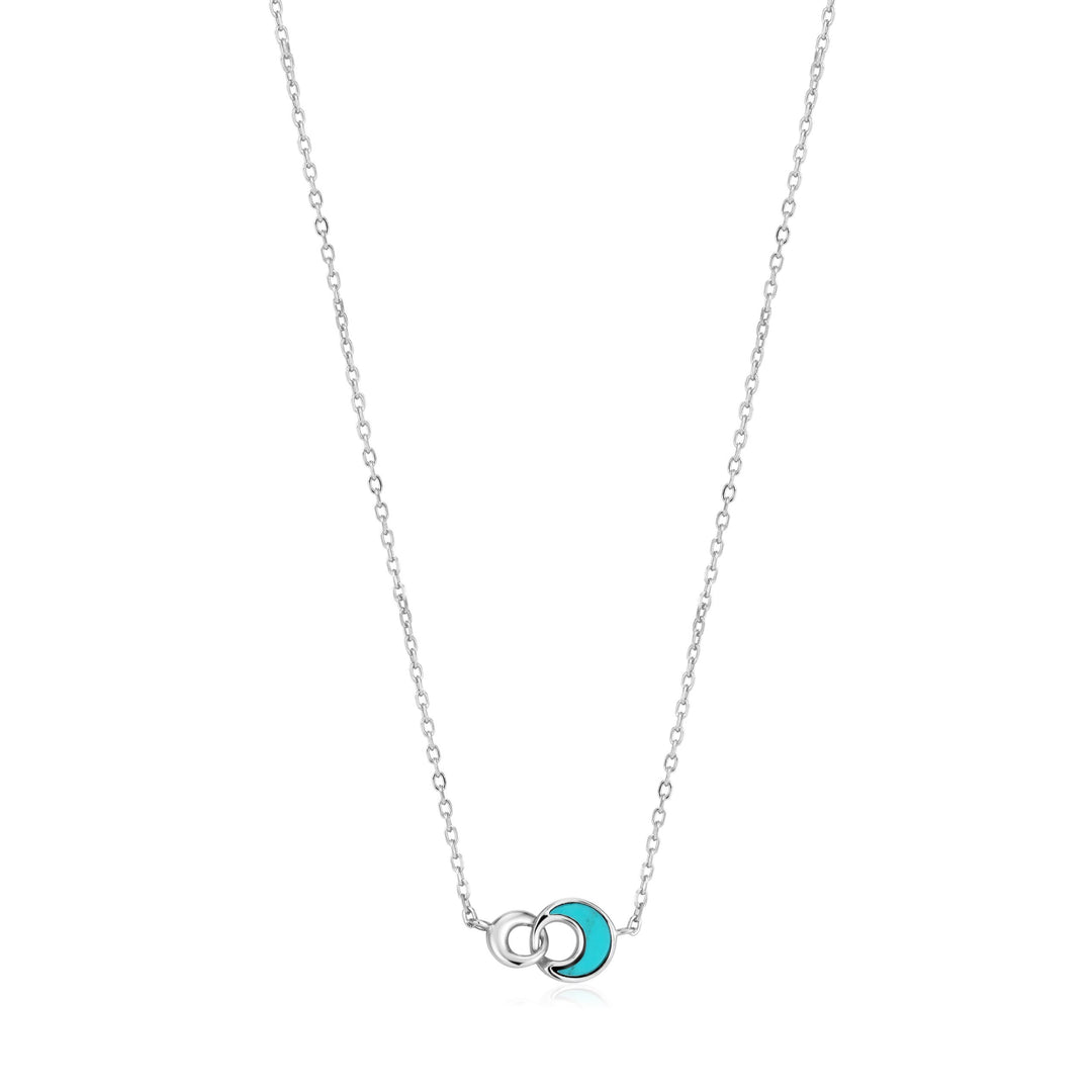 Ania Haie - Turquoise Link Necklace - Silver