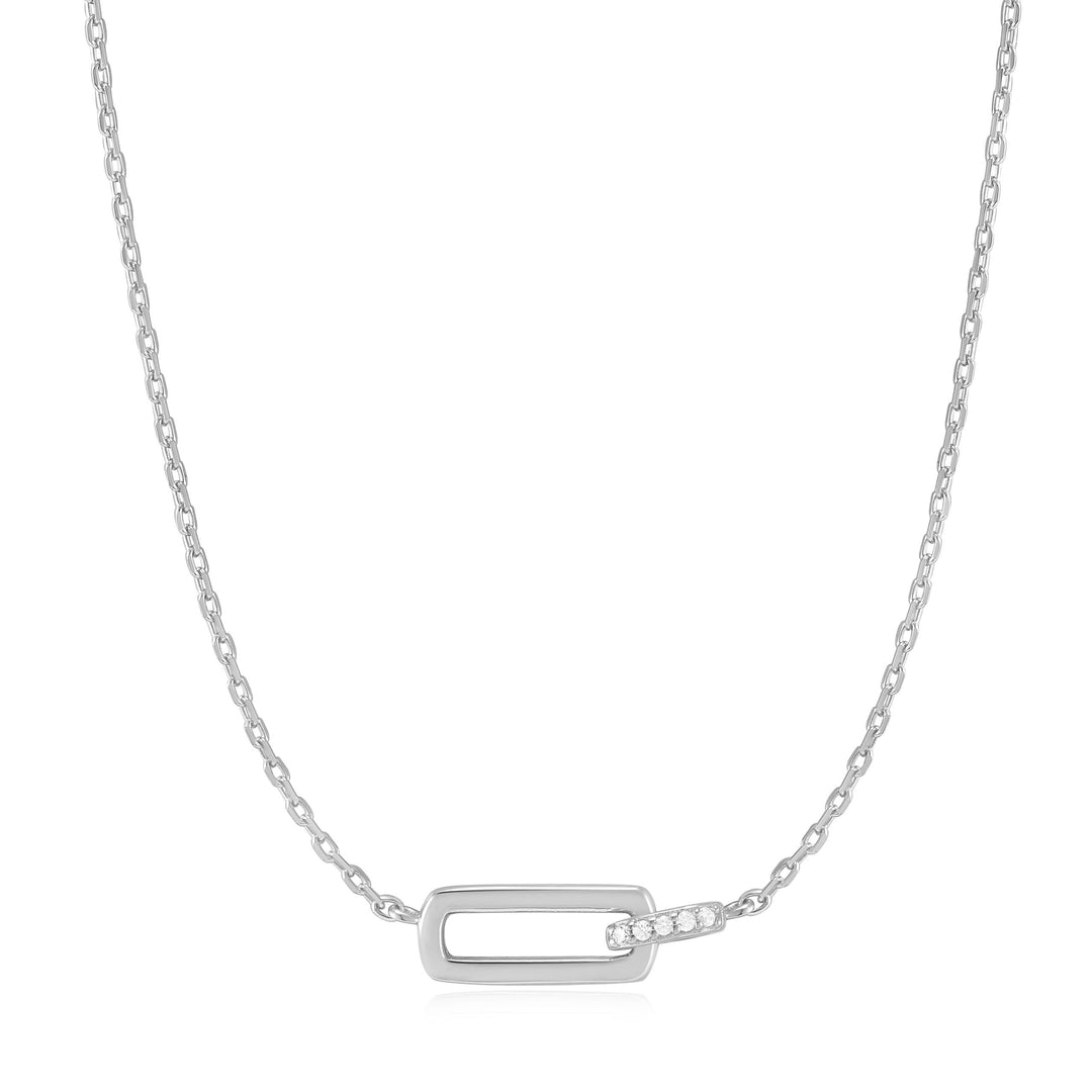 Ania Haie - Glam Interlock Necklace - Silver