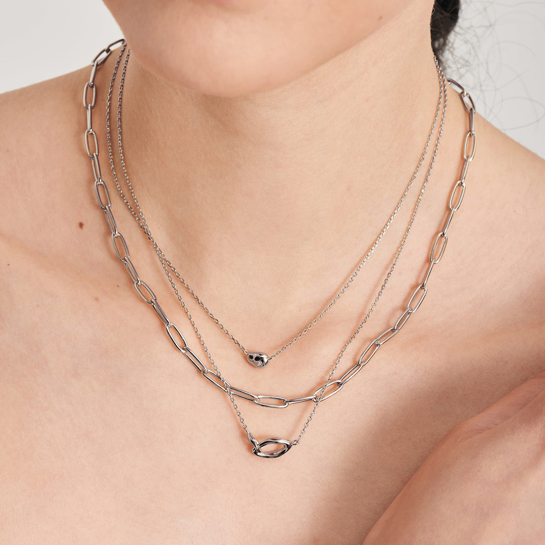 Ania Haie - Wave Link Necklace - Silver
