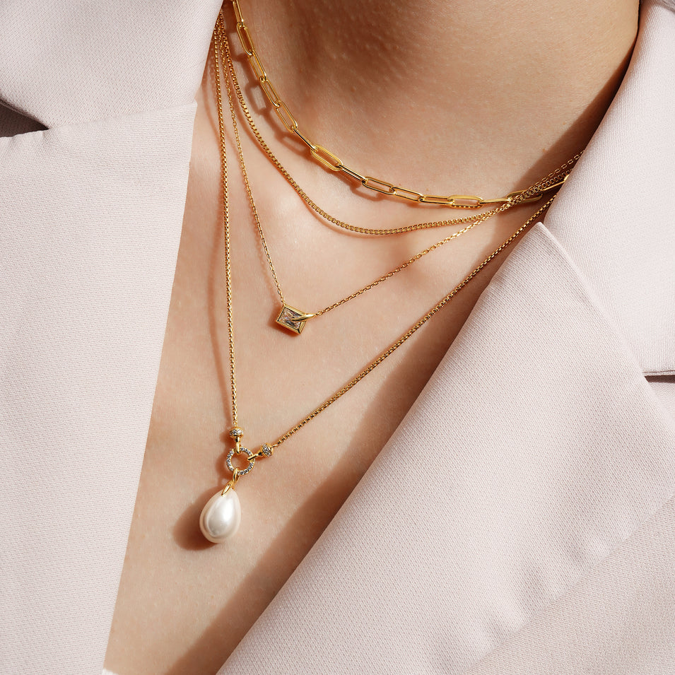 Ania Haie - Paper Clip Chain Necklace - Gold