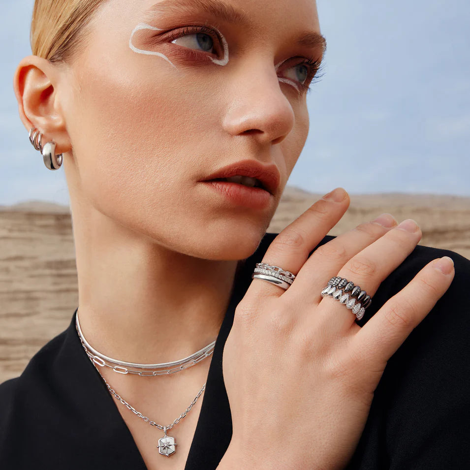 Ania Haie - Paper Clip Chain Necklace - Silver