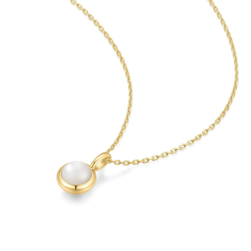 Ania Haie - Mother of Pearl Pendant Necklace - Gold