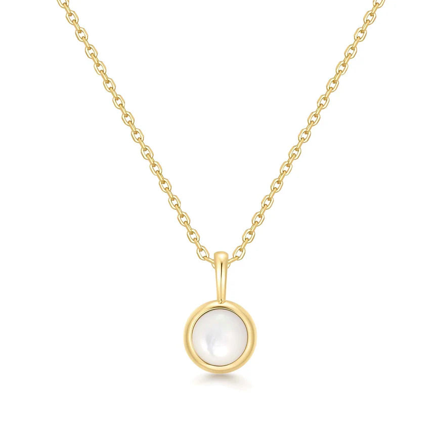 Ania Haie - Mother of Pearl Pendant Necklace - Gold