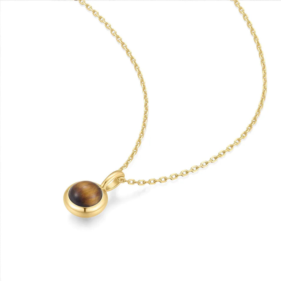 Ania Haie - Tiger Eye Pendant Necklace - Gold