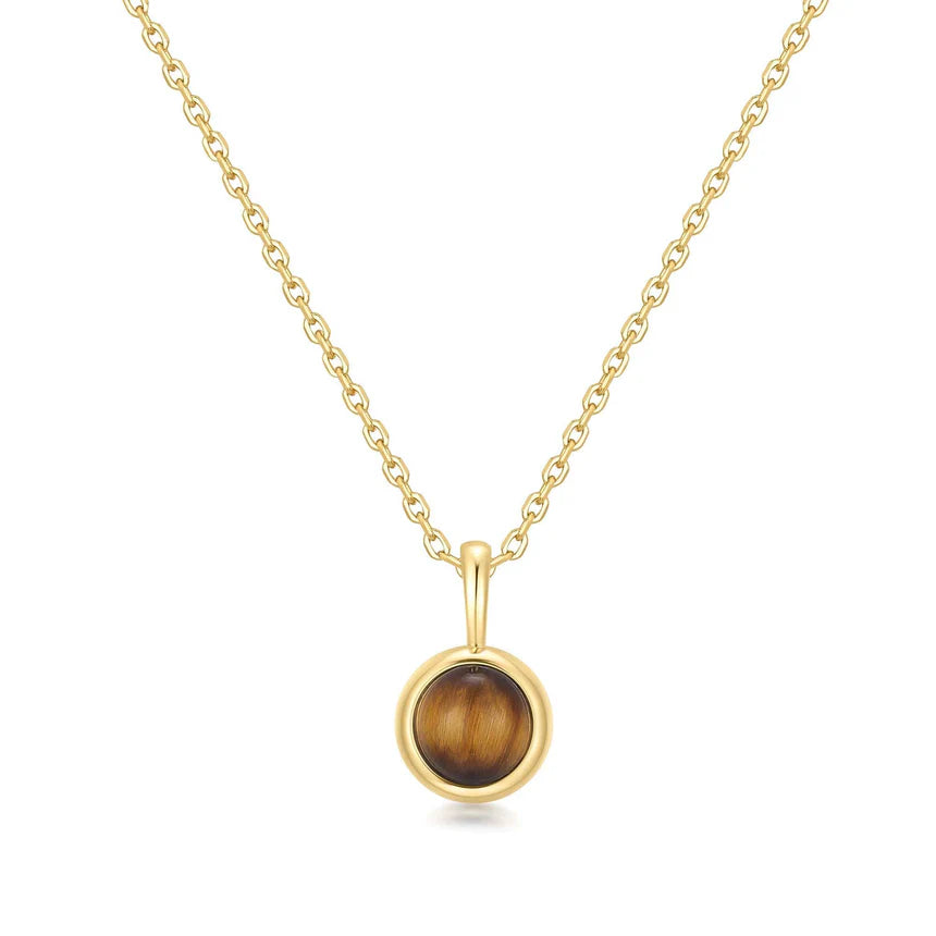 Ania Haie - Tiger Eye Pendant Necklace - Gold