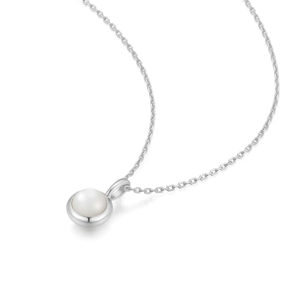 Ania Haie - Mother of Pearl Pendant Necklace - Silver