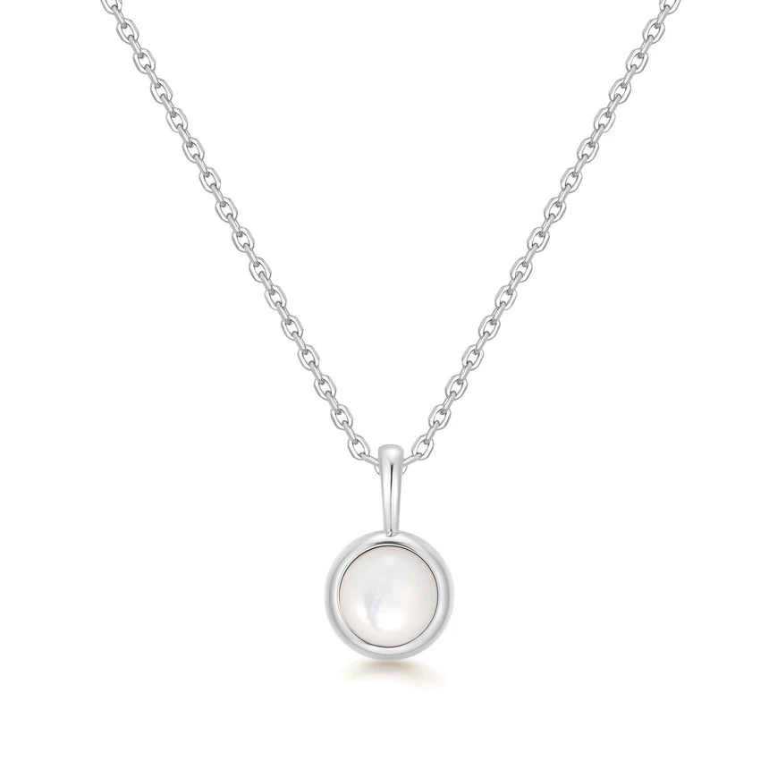Ania Haie - Mother of Pearl Pendant Necklace - Silver