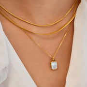 Ania Haie - Square Mother-of-Pearl Necklace - Gold