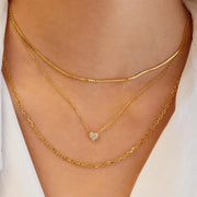 Ania Haie - Pave Heart Necklace - Gold