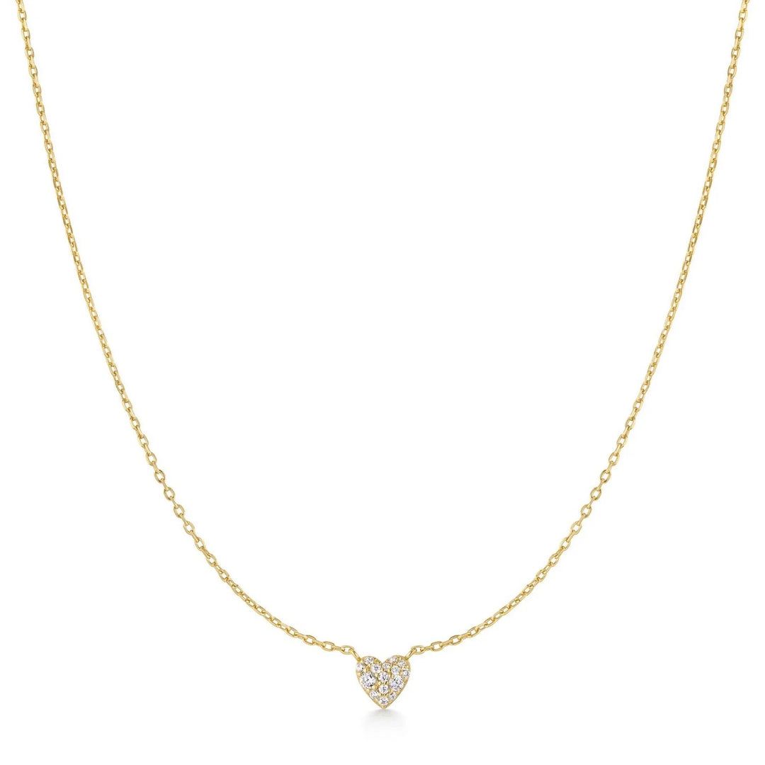 Ania Haie - Pave Heart Necklace - Gold