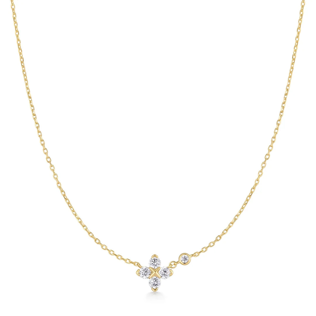 Ania Haie - Starlights Drops Lucky Clover Necklace - Gold