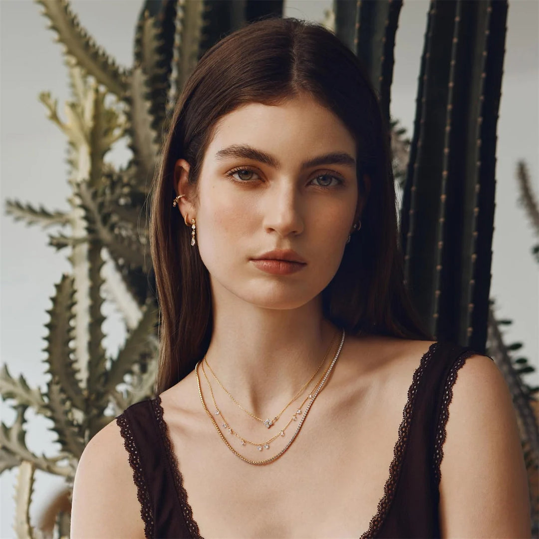 Ania Haie - Starlights Drops Lucky Clover Necklace - Gold