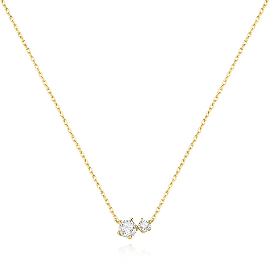 Ania Haie - Prong Set Duo Necklace - Gold