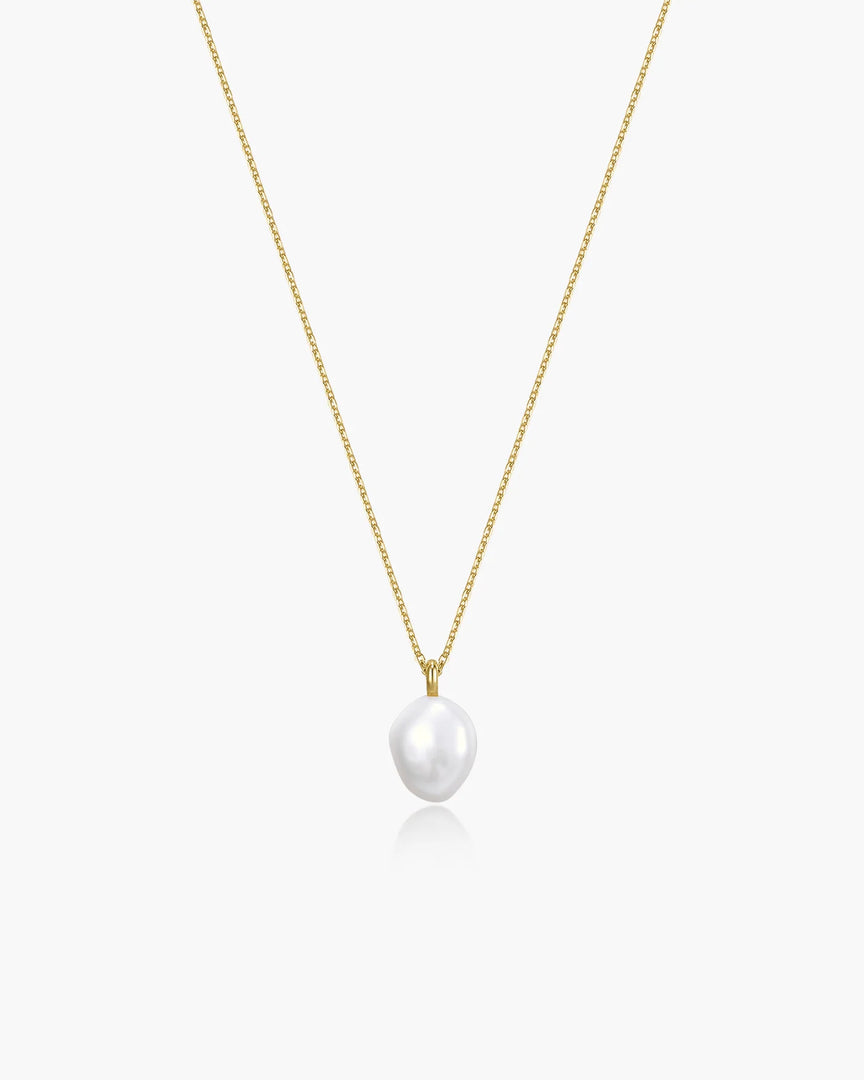 Ania Haie - Glimmer Glow Pearl Pedant Necklace - Gold