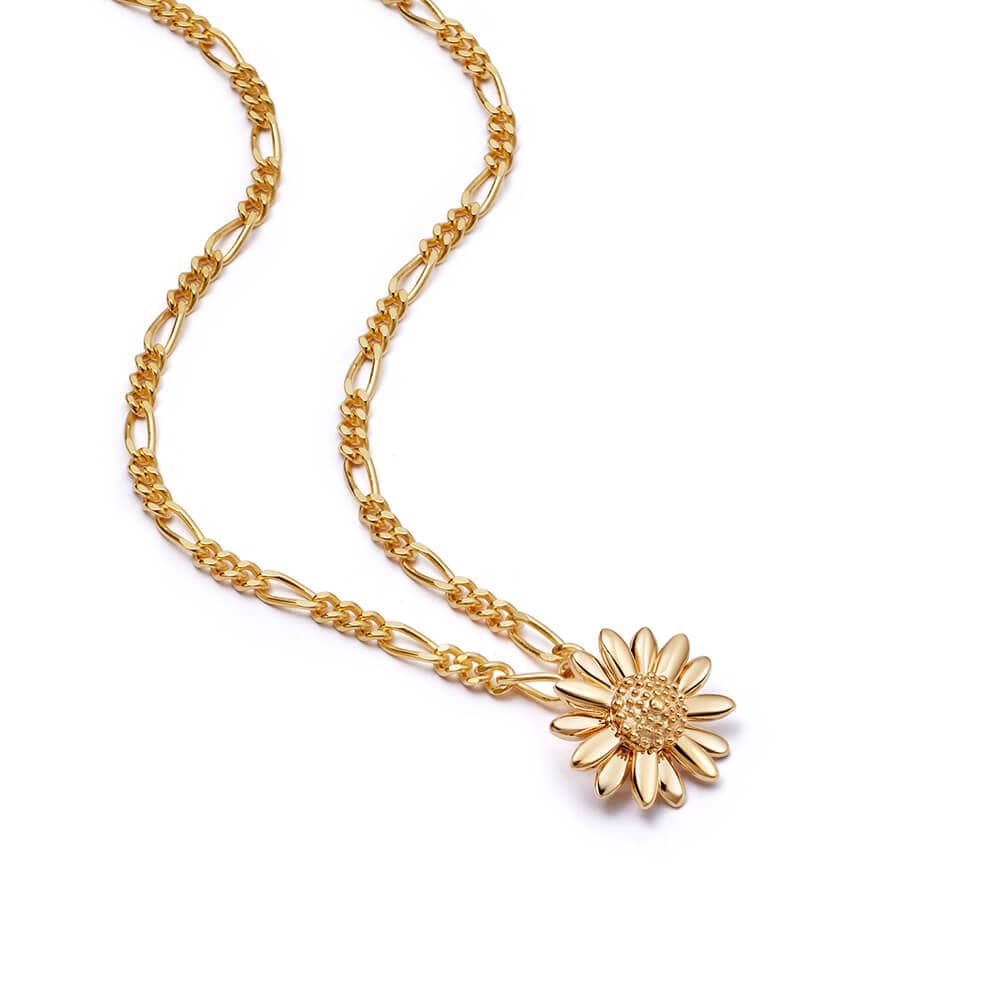 Daisy London - English Daisy Necklace 12mm - Gold