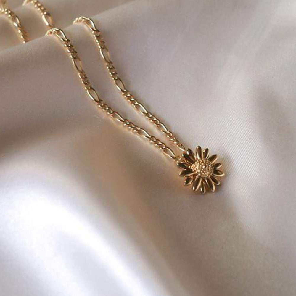 Daisy London - English Daisy Necklace 12mm - Gold