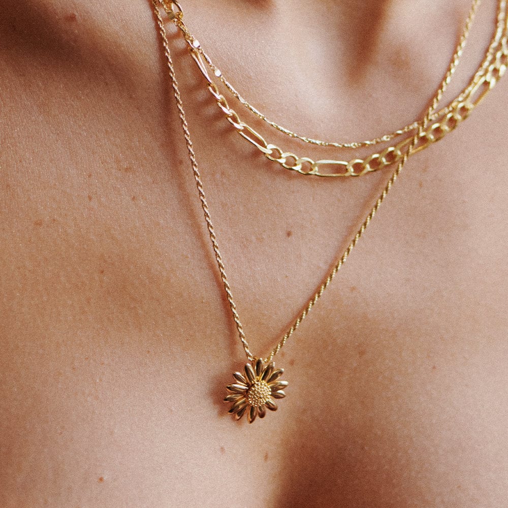 Daisy London - English Daisy Necklace 18mm - Gold