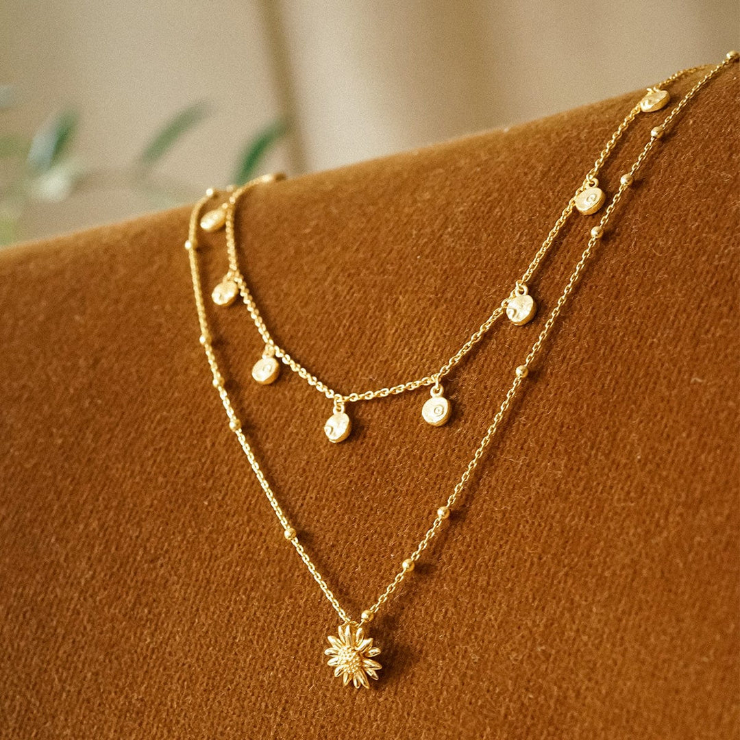Daisy London - English Daisy Bobble Necklace - Gold